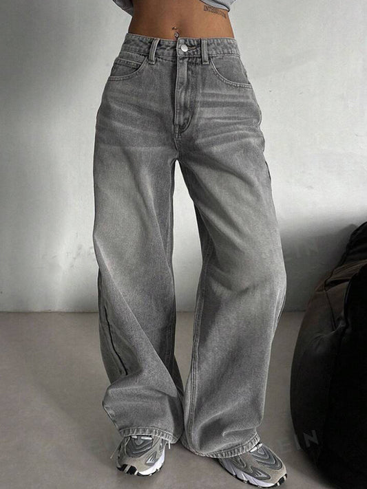 Vintage Smoke Grey Boyfriend Jeans