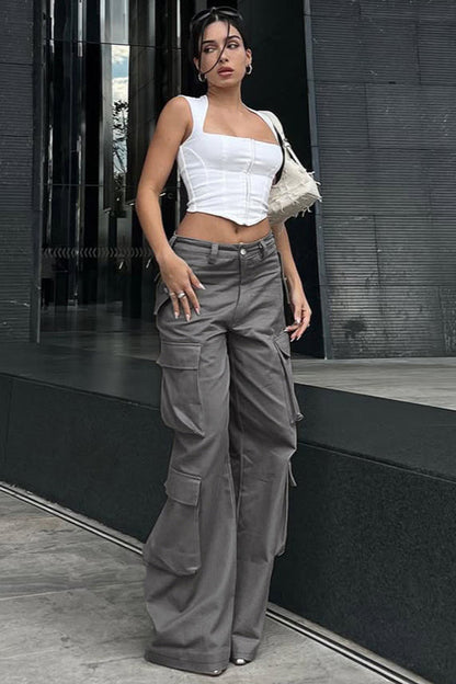 High-Street Loose Fit Multi-Pocket Cargo Pant