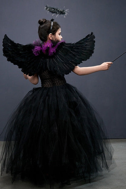 Winged Witch Kid Halloween Costume
