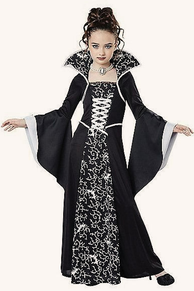 Lace Up Witch Dress Kid Halloween Costume