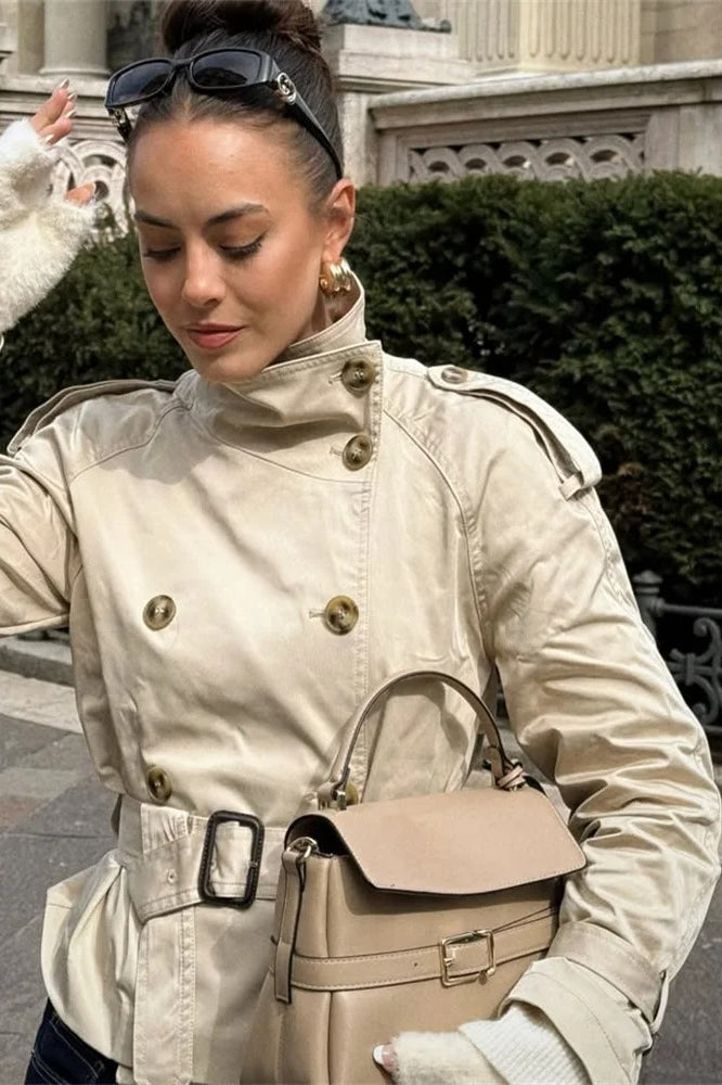 Double Breasted Short Jacket
