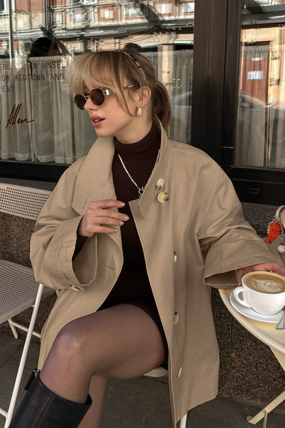 Vintage White Trench Jacket