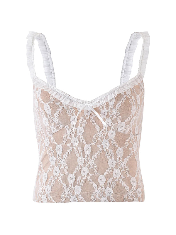 Lace Backless Cami Top