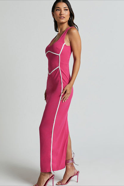 Sexy Tank Colorblock Pencil Bodycon Dress