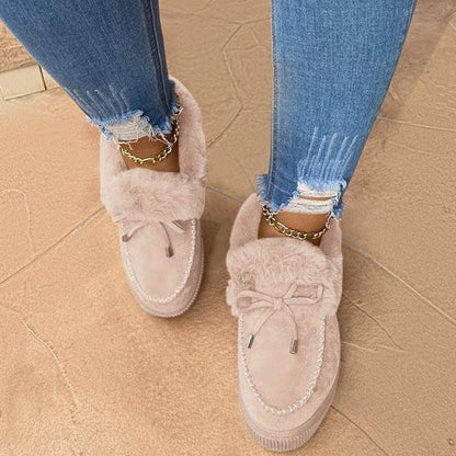AmyVictoria™ - Comfy Platform Suede Slip-On Winter Slippers