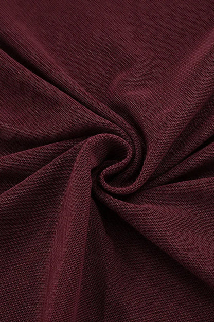 Halter Plunging V Neck Keyhole Ring Detail High Slit Maxi Dress