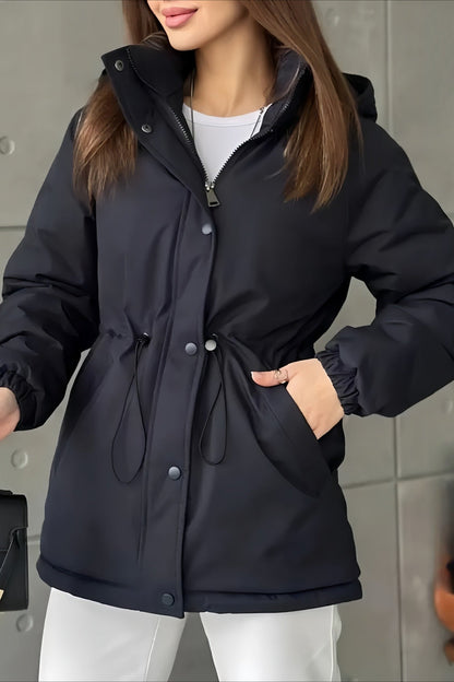 Drawstring Waist Leisure Outdoor Sports Mountaineering Jacket