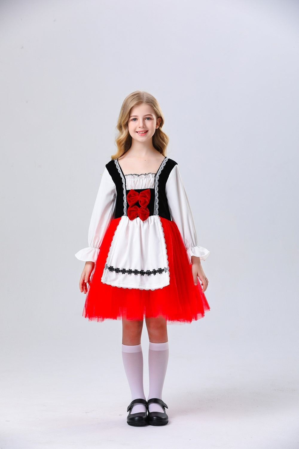 Little Red Hood Outfit Kid Halloween