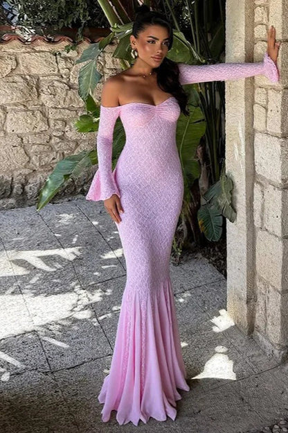 Sexy Bodycon Evening Lace Dress