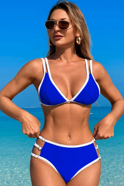 Fashion Halter Bikini Two Piece Swim Set