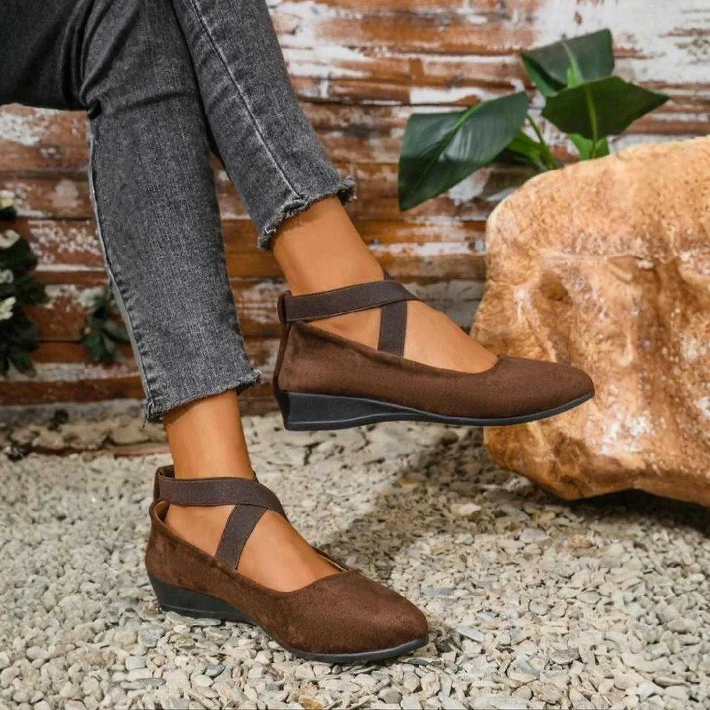 Elowen | Wedge Ballerina Shoes