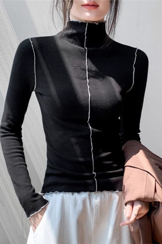 Fleece Thermal Mock Neck Long Sleeve Base Layer