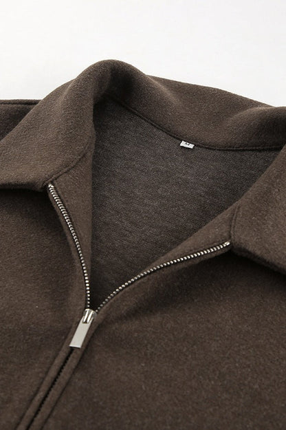 Minimalist Wool Cropped Jacket