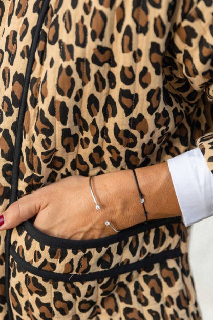 Quilted Leopard-print Jacket