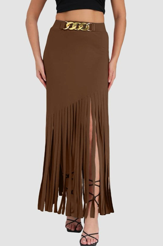 Goth Fringe Punk Mini Skirt