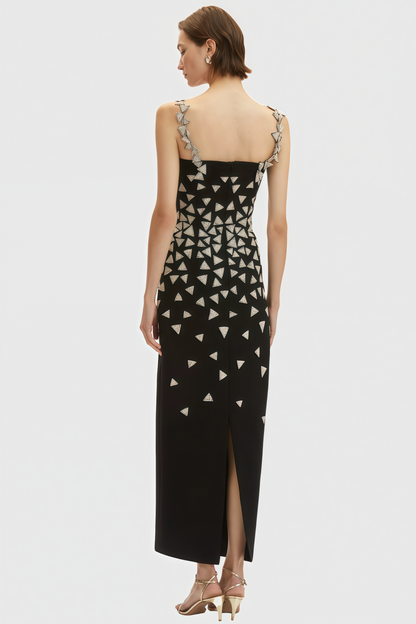 Austin Black Strapless Sequin Maxi Dress