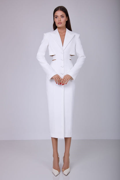 Antonia Cut Out Blazer Midi Dress