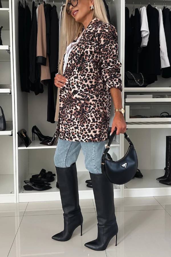 Zebra Striped Blazer