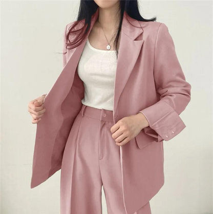 | Women's Tailored Suit Set, Long Blazer