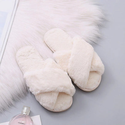 Nordic Cozy Cross Band Slippers - Buy 1 Get 1 Free