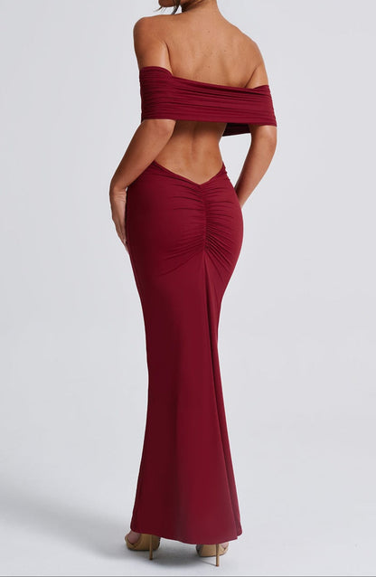 Ariadna Maxi Dress - Burgundy