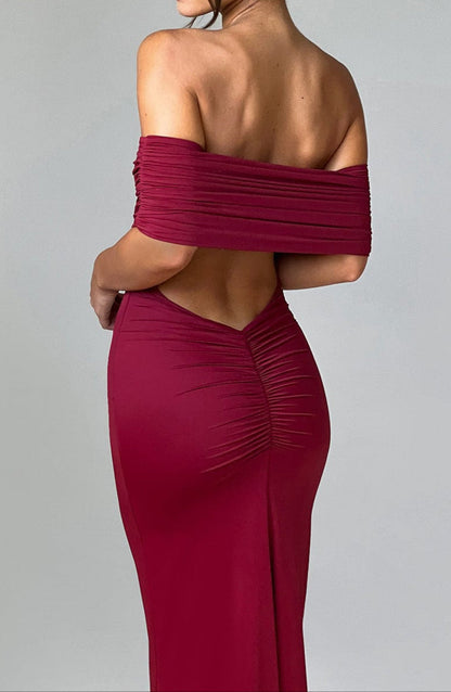 Ariadna Maxi Dress - Burgundy