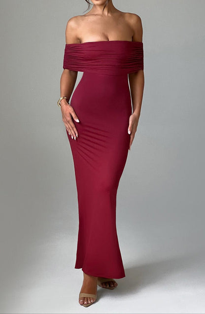 Ariadna Maxi Dress - Burgundy