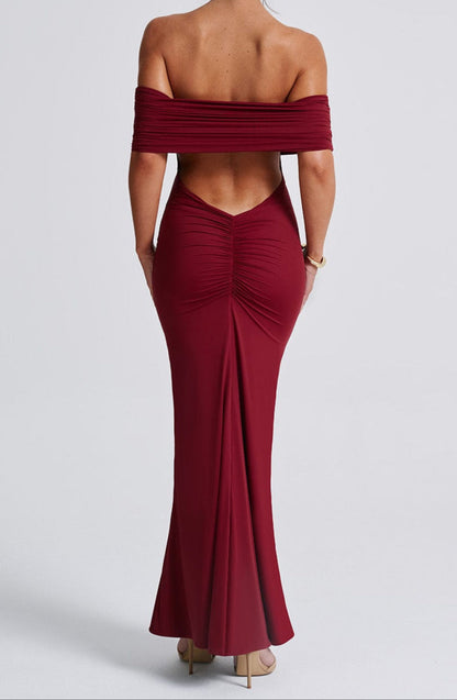 Ariadna Maxi Dress - Burgundy