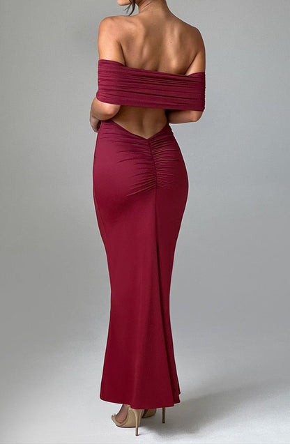 Ariadna Maxi Dress - Burgundy