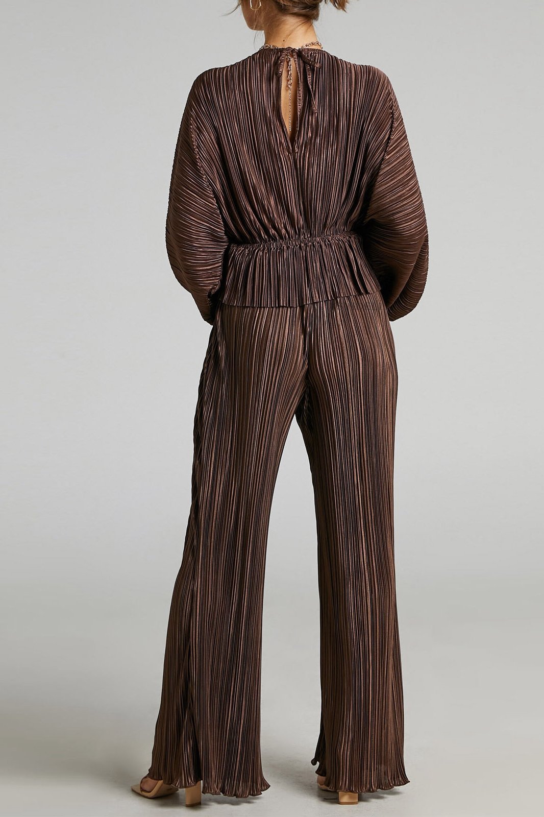 Betty V-neck Plisse Set