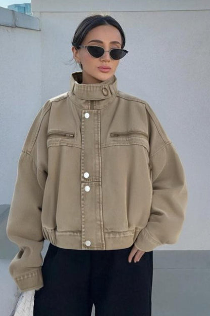 Denim Workwear Cropped Jacket