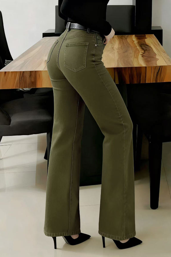 Stylish High-waisted Pockets Casual Women's Jeans