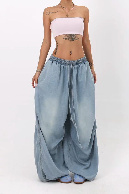 Loose Fit Wide Leg Street Jeans