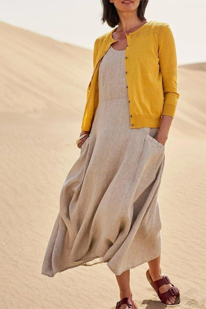 Women's Sleeveless Cotton Dress