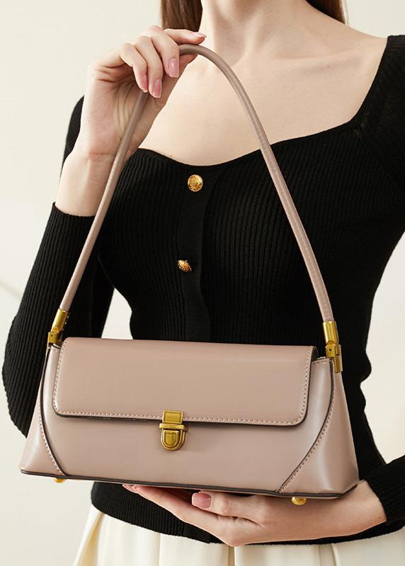 French-Elegance Leather Shoulder Bag