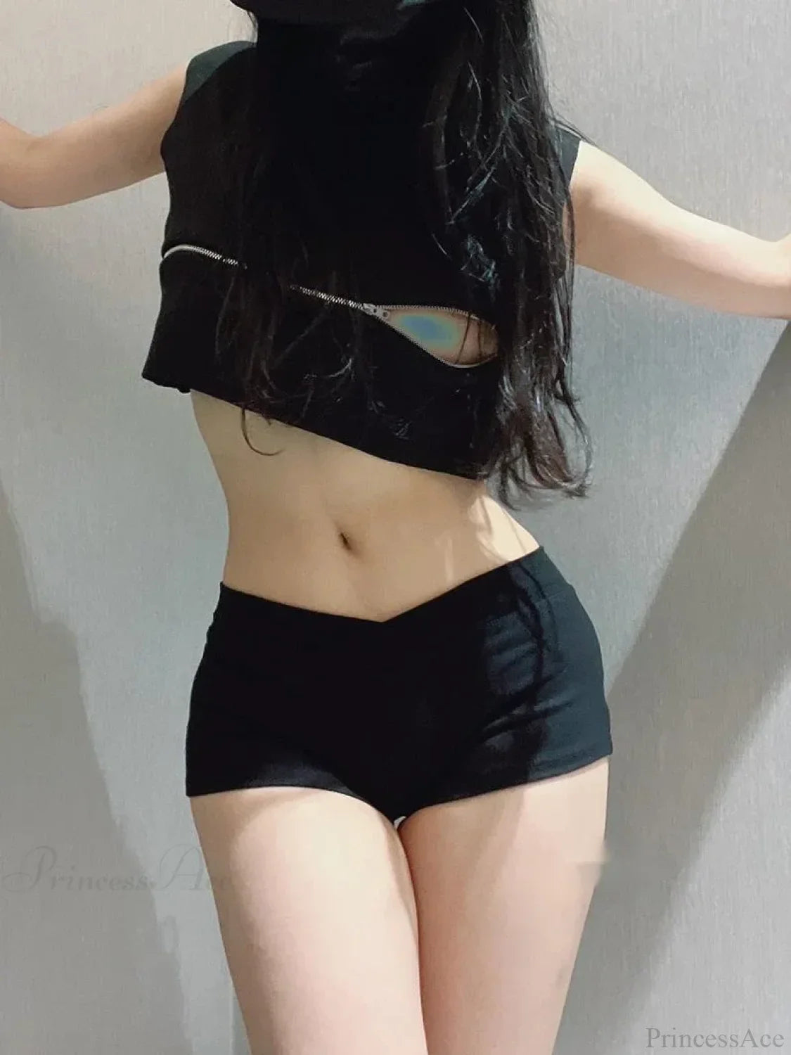 Black Dance Fitness Running Short