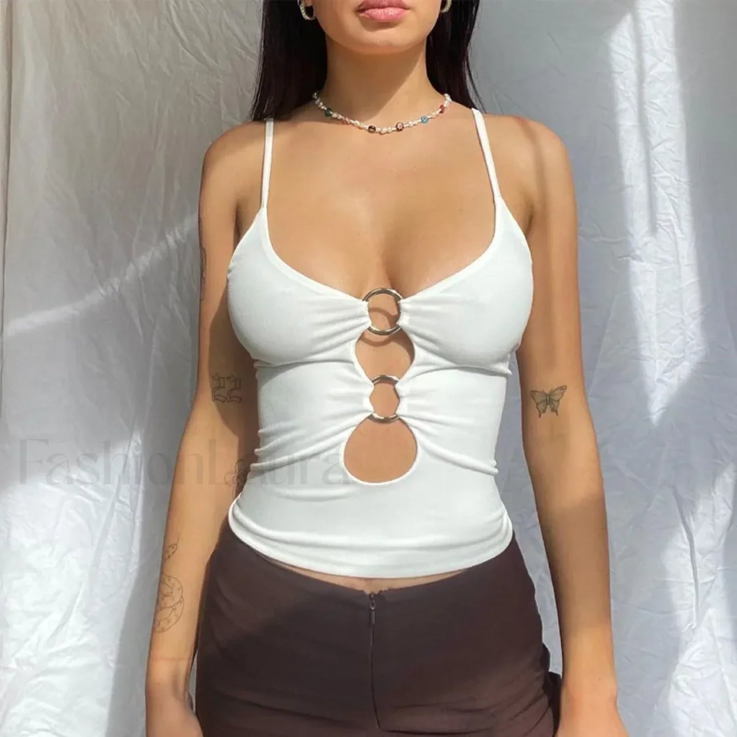 Black Party Club Crop Top