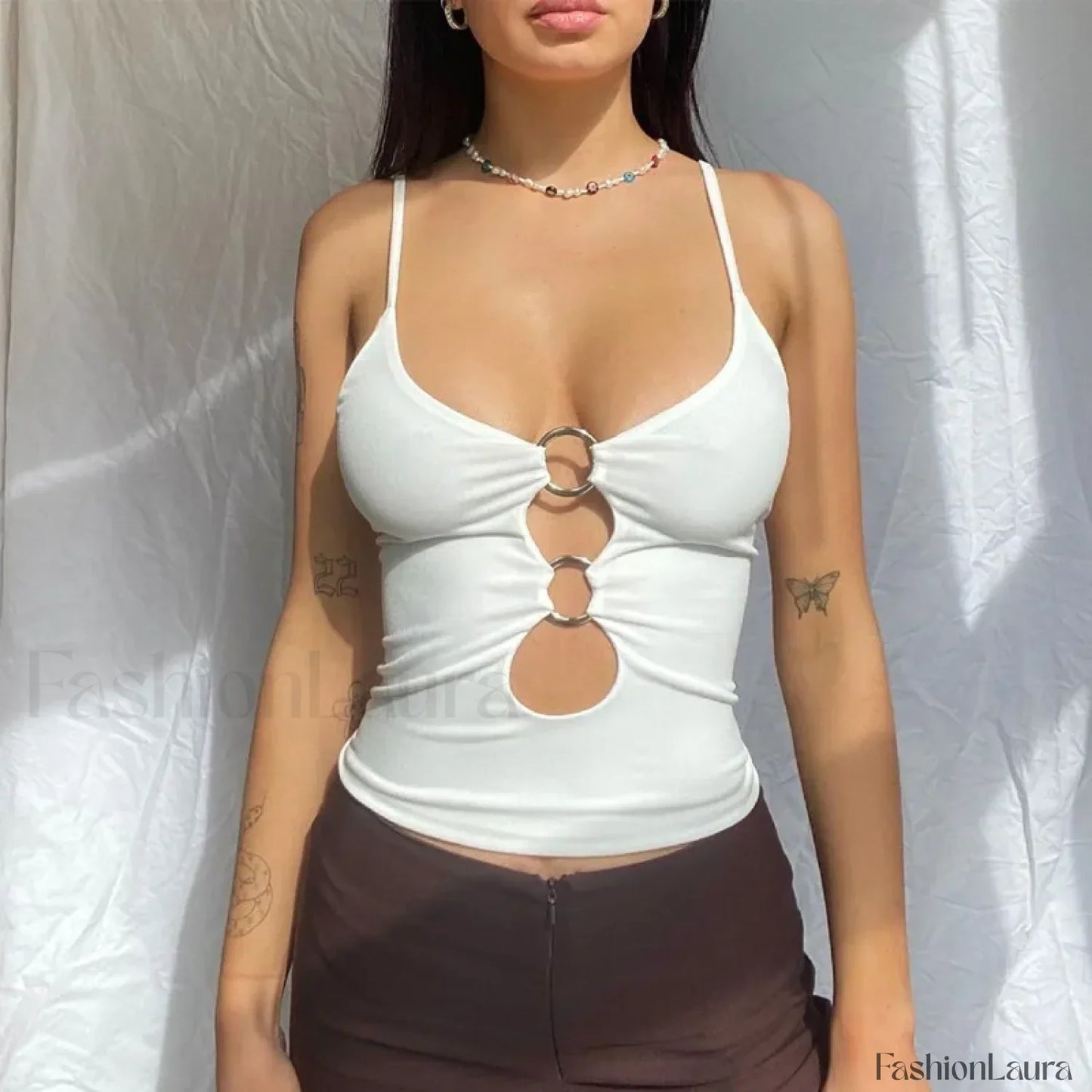 Black Party Club Crop Top