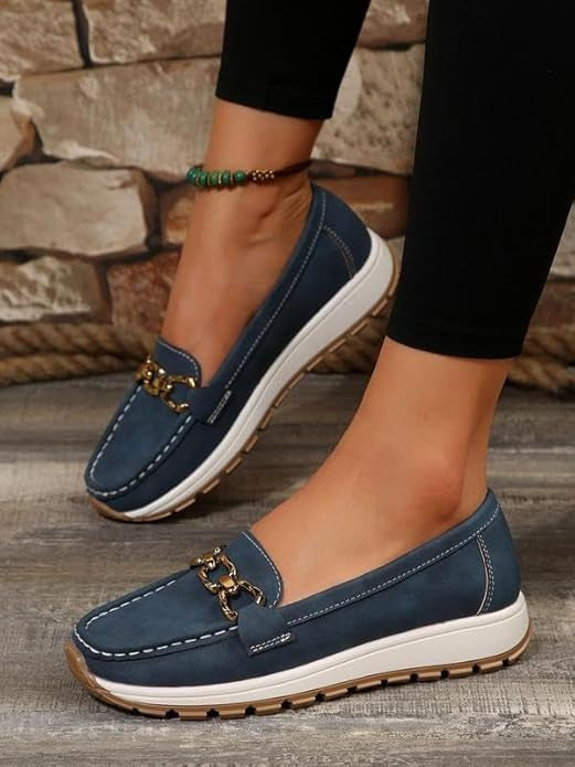 AmyVictoria | Flat Buckle Loafers