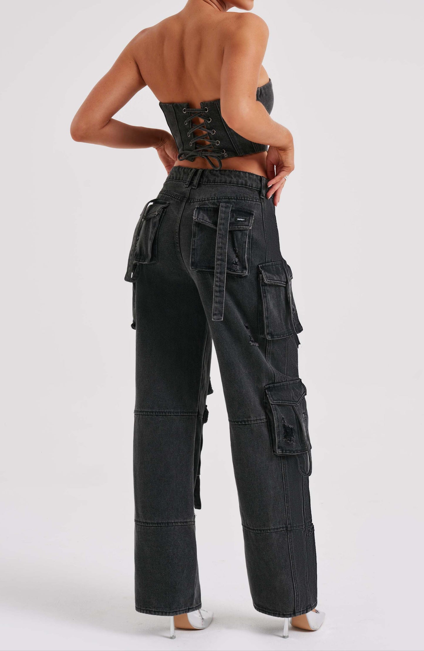 Rafaella Cargo Pant - Black