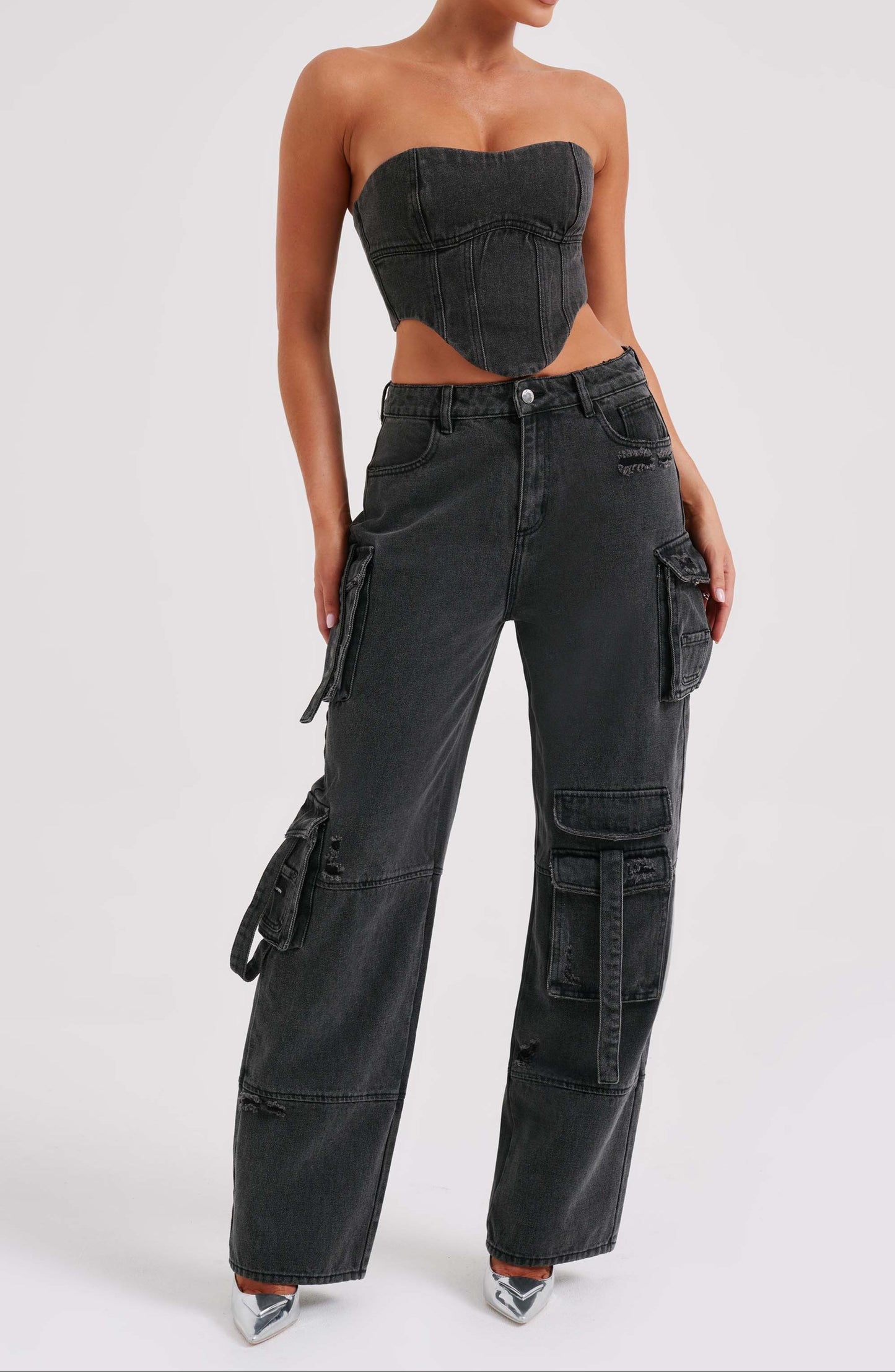 Rafaella Cargo Pant - Black