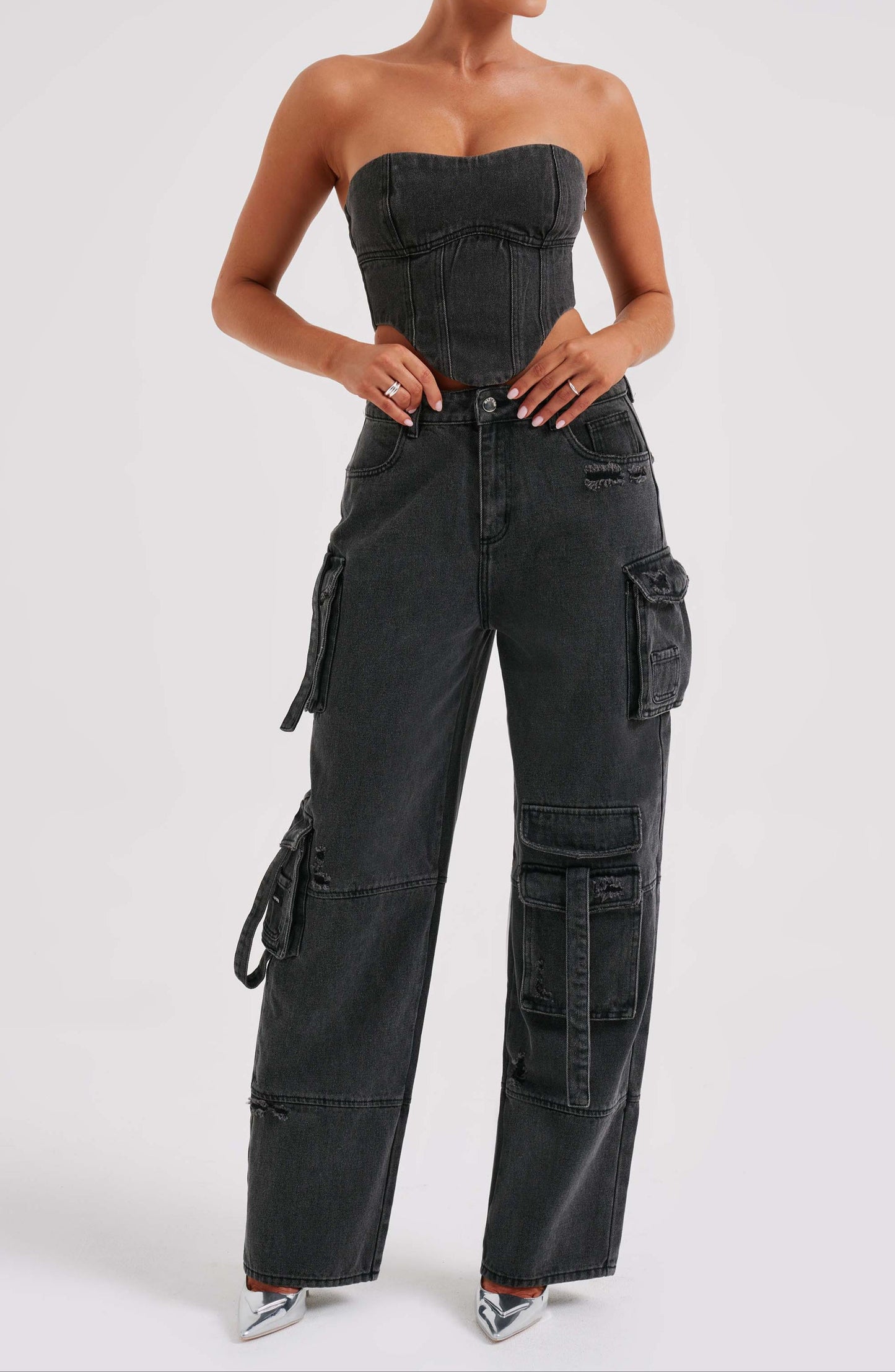 Rafaella Cargo Pant - Black