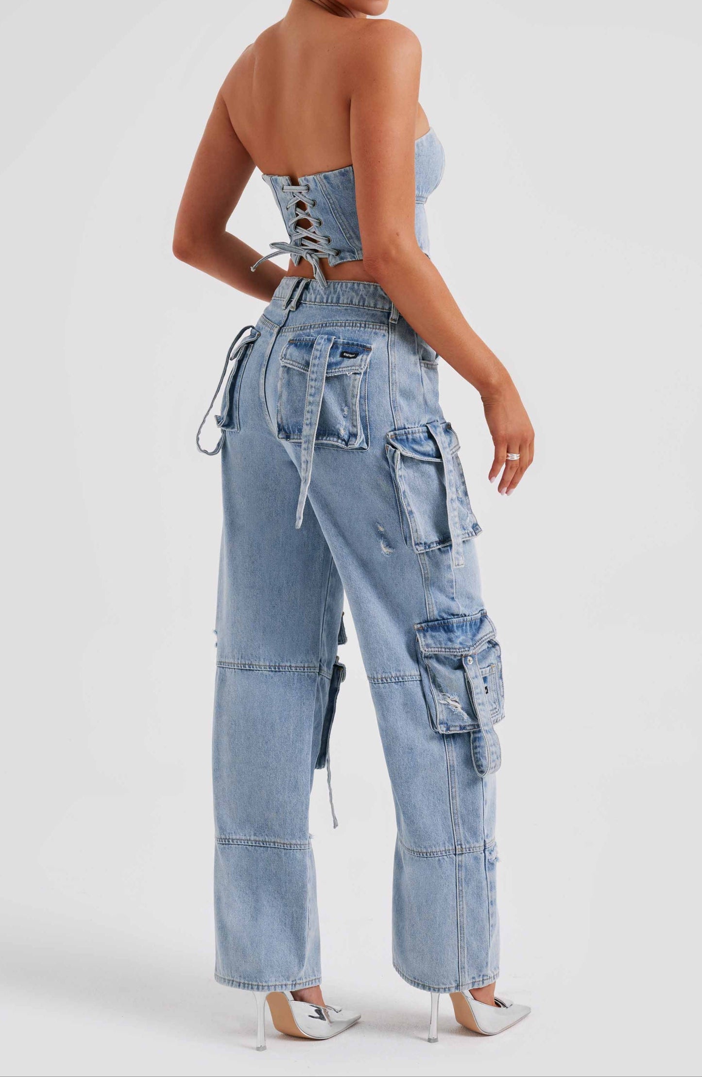 Lucia Cargo Pant - Blue