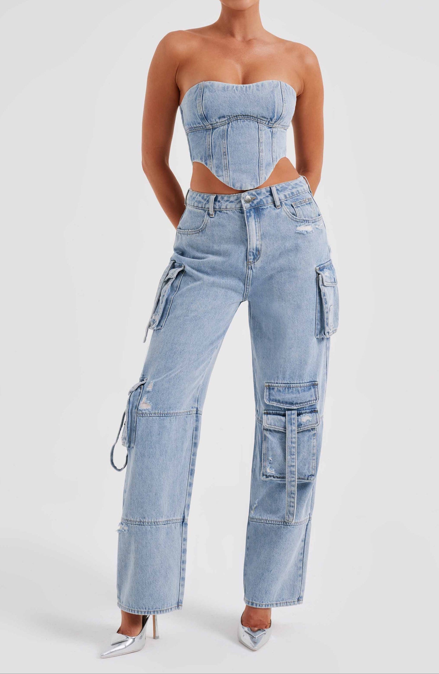 Lucia Cargo Pant - Blue