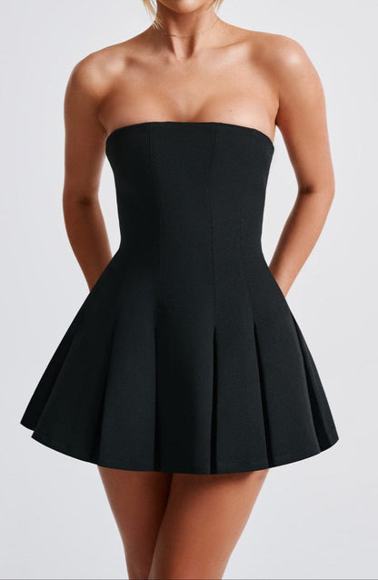 Nicole Mini Dress-Black