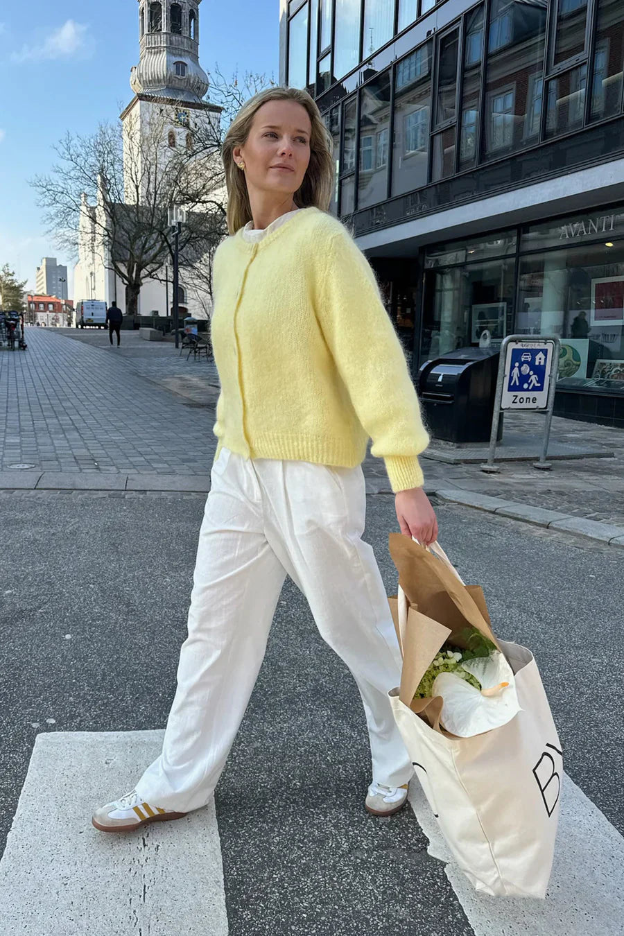Knitted Vest - Yellow