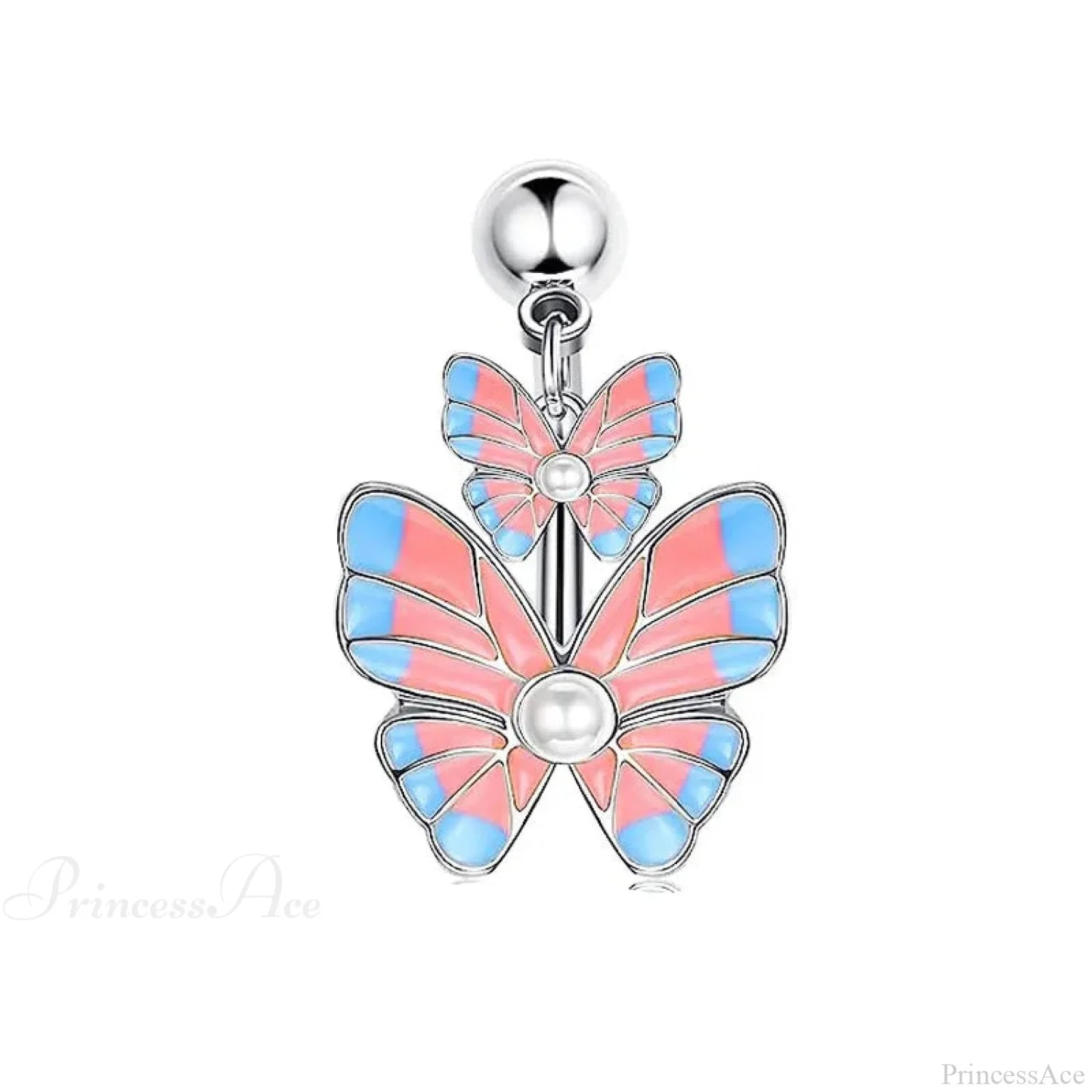 Butterfly CZ Sparkling Gothic Belly Ring