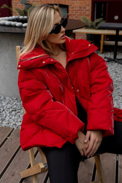 Loose Fit Quilted Cotton Jacket