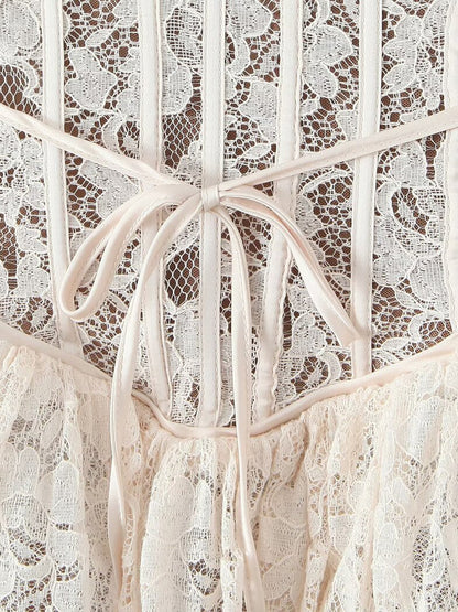 Lace Corset Mini Dress Sweetheart Collar A-line Birthday Party Sexy Strap Dress 2026