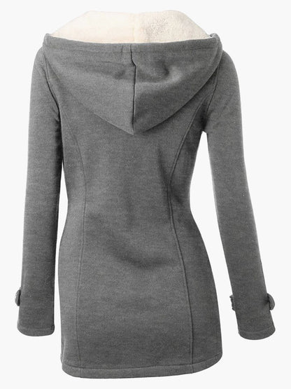 Winter Jackets For Women Hoodie Gray Coat Outerwear